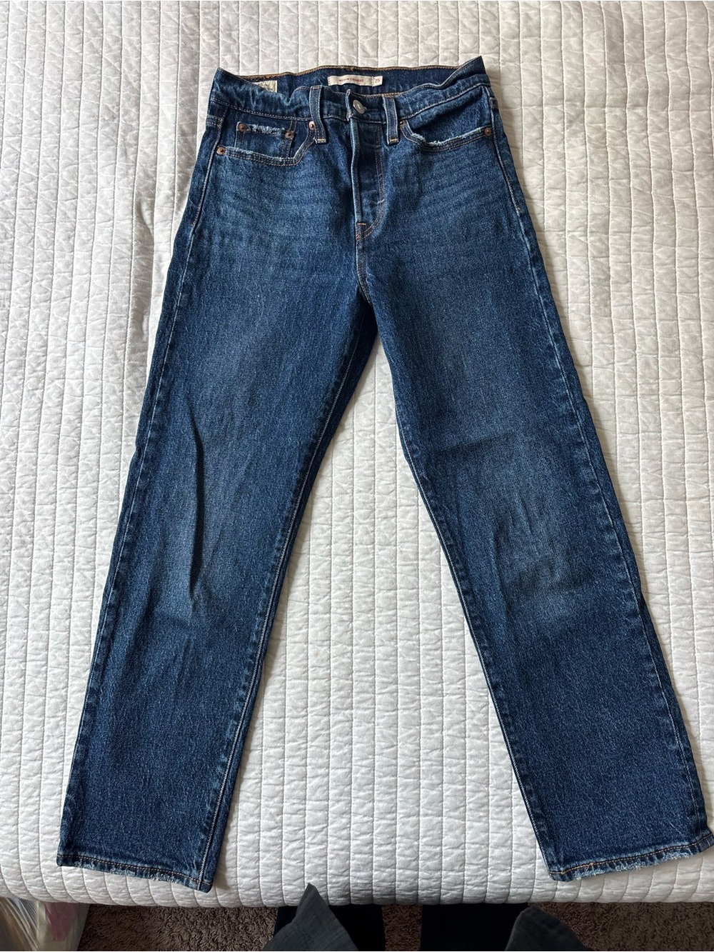 Levi's Women's Straight Leg Jeans - Dark Blue Denim